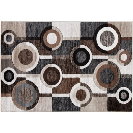 Guintte Black/Brown/Cream Medium Rug